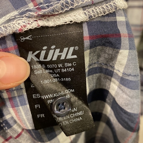 Kuhl Tencel Blue Gray Plaid Pullover Tunic EUC - Picture 11 of 16